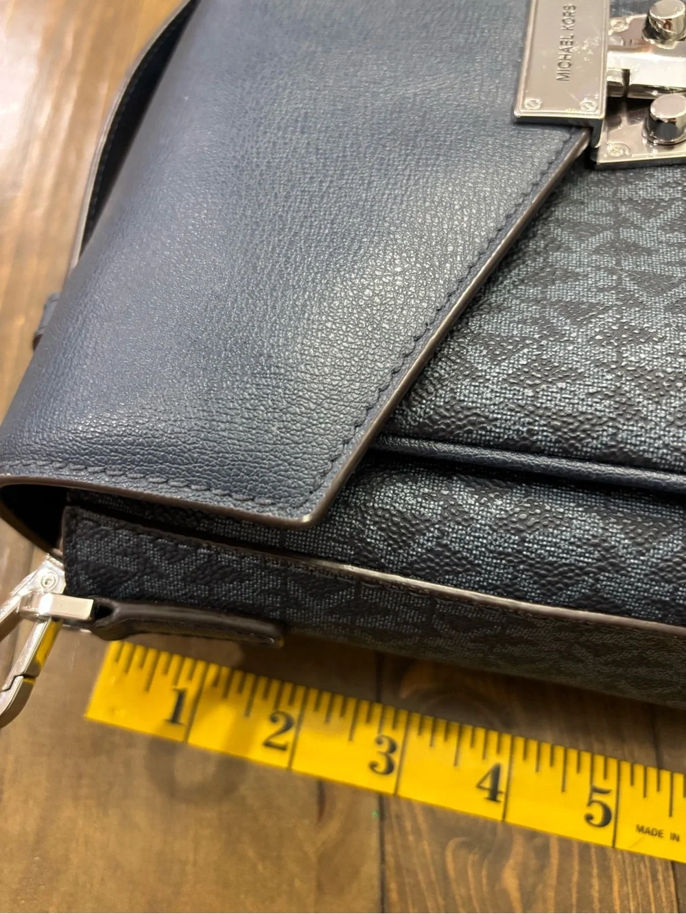 Michael Kors Rose Medium Too Handle Messenger Bag in Admiral Blue